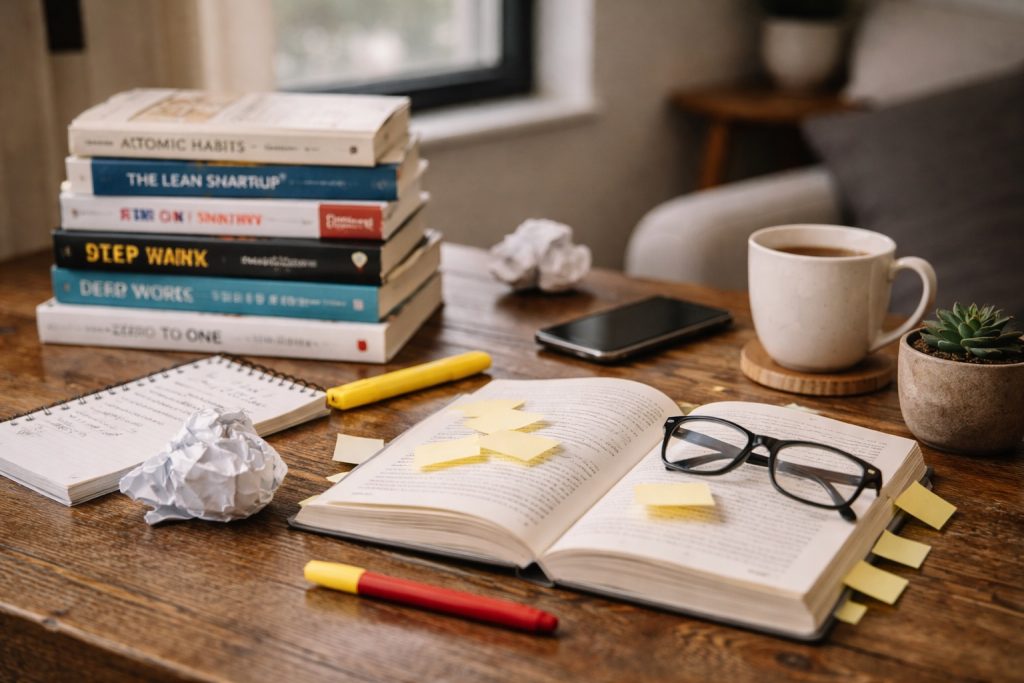 Errores comunes al leer libros para emprendedores