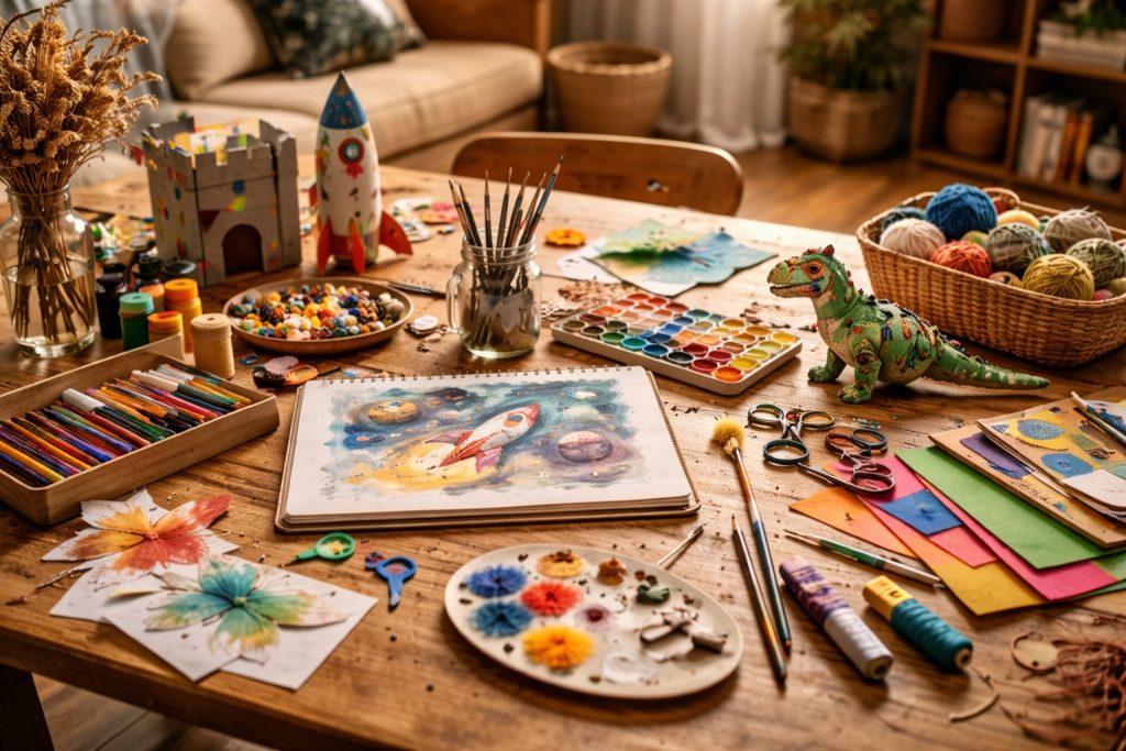 Actividades en familia creativas en casa para despertar la imaginación
