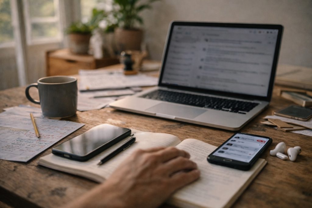 Cómo los dispositivos afectan tu productividad sin que lo notes