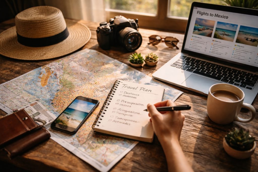 Cómo organizar un viaje a destinos en México paso a paso