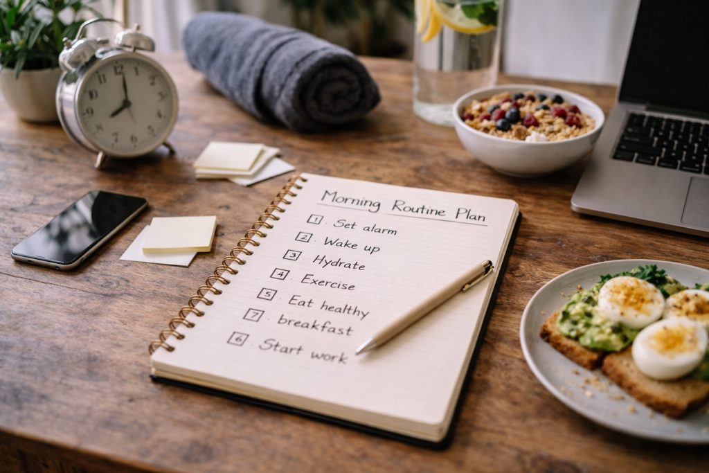 Guía paso a paso para crear tu rutina de mañana ideal