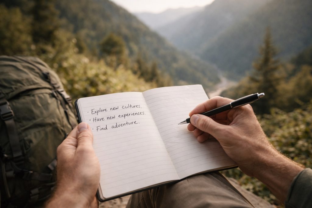 Define tu propósito en tu viaje de mochilero