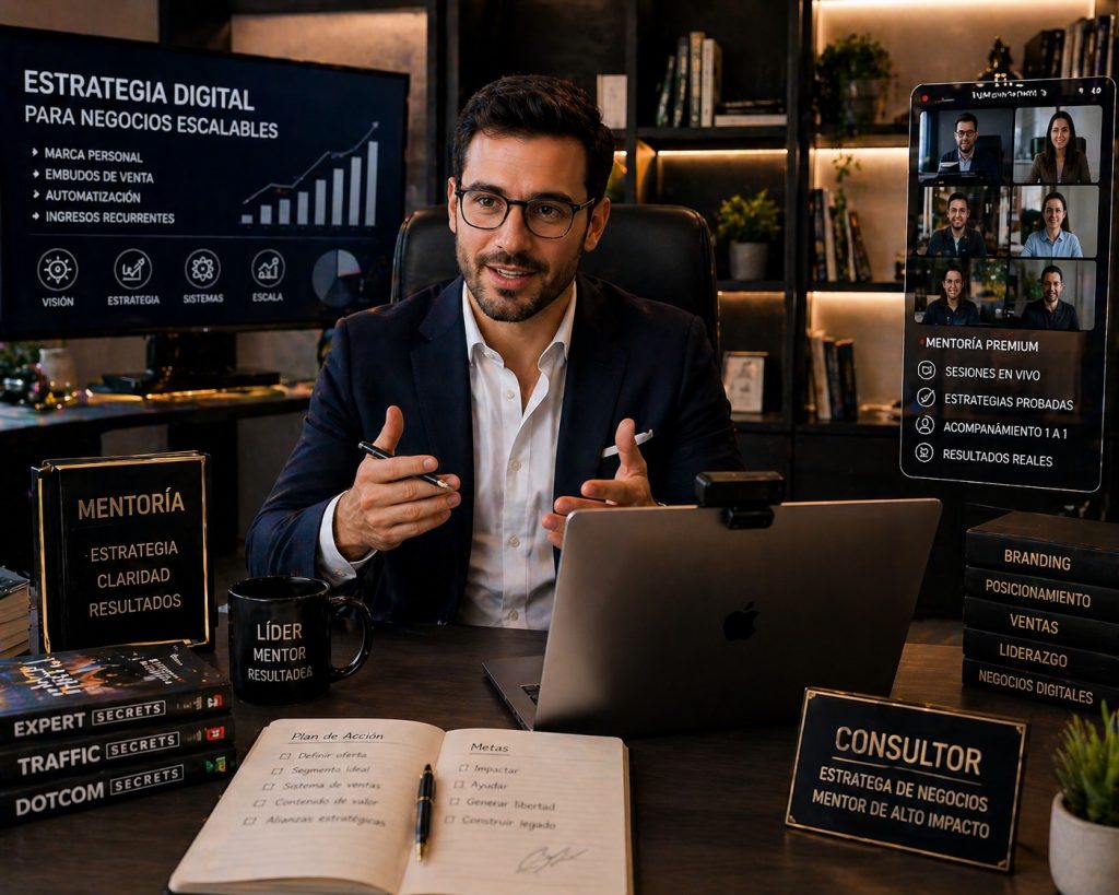 Consultoría online para ganar dinero en internet vendiendo conocimiento premium