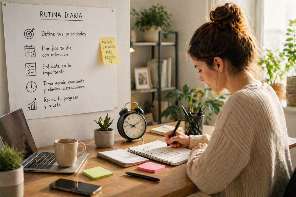 Cómo integrar estos 5 pasos en tu rutina diaria sin procrastinación