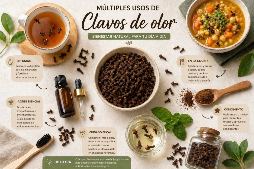 Cómo usar los clavos de olor en tu rutina diaria para maximizar sus beneficios