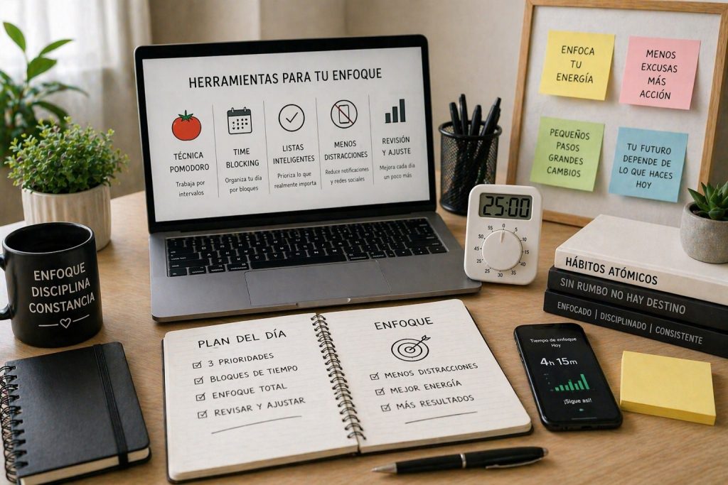 Herramientas prácticas para mejorar tu enfoque y reducir la procrastinación