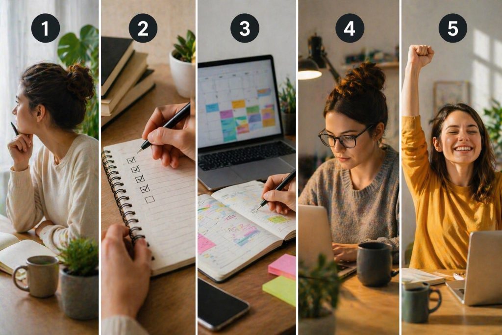 Los 5 pasos para superar la procrastinación y tomar acción de forma efectiva