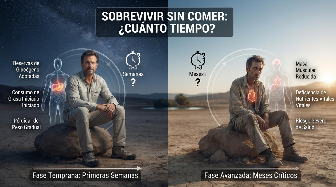 Sobrevivir sin comer cuánto tiempo puede vivir una persona