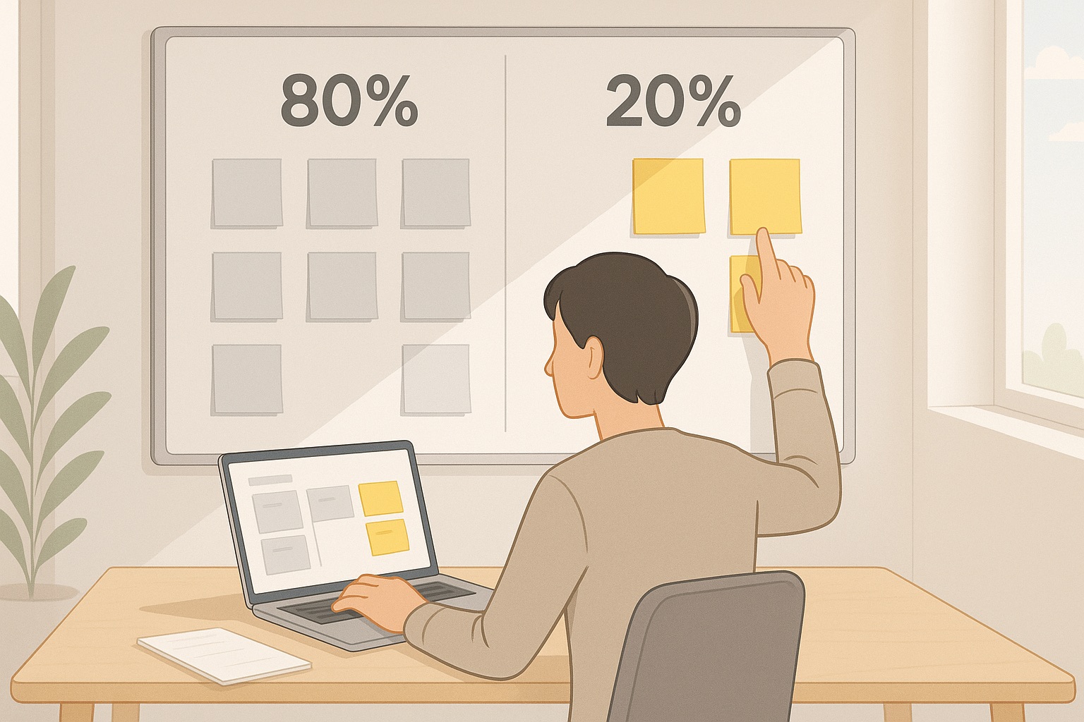 La técnica del 80/20: cómo hacer más trabajando menos (sí, es posible)