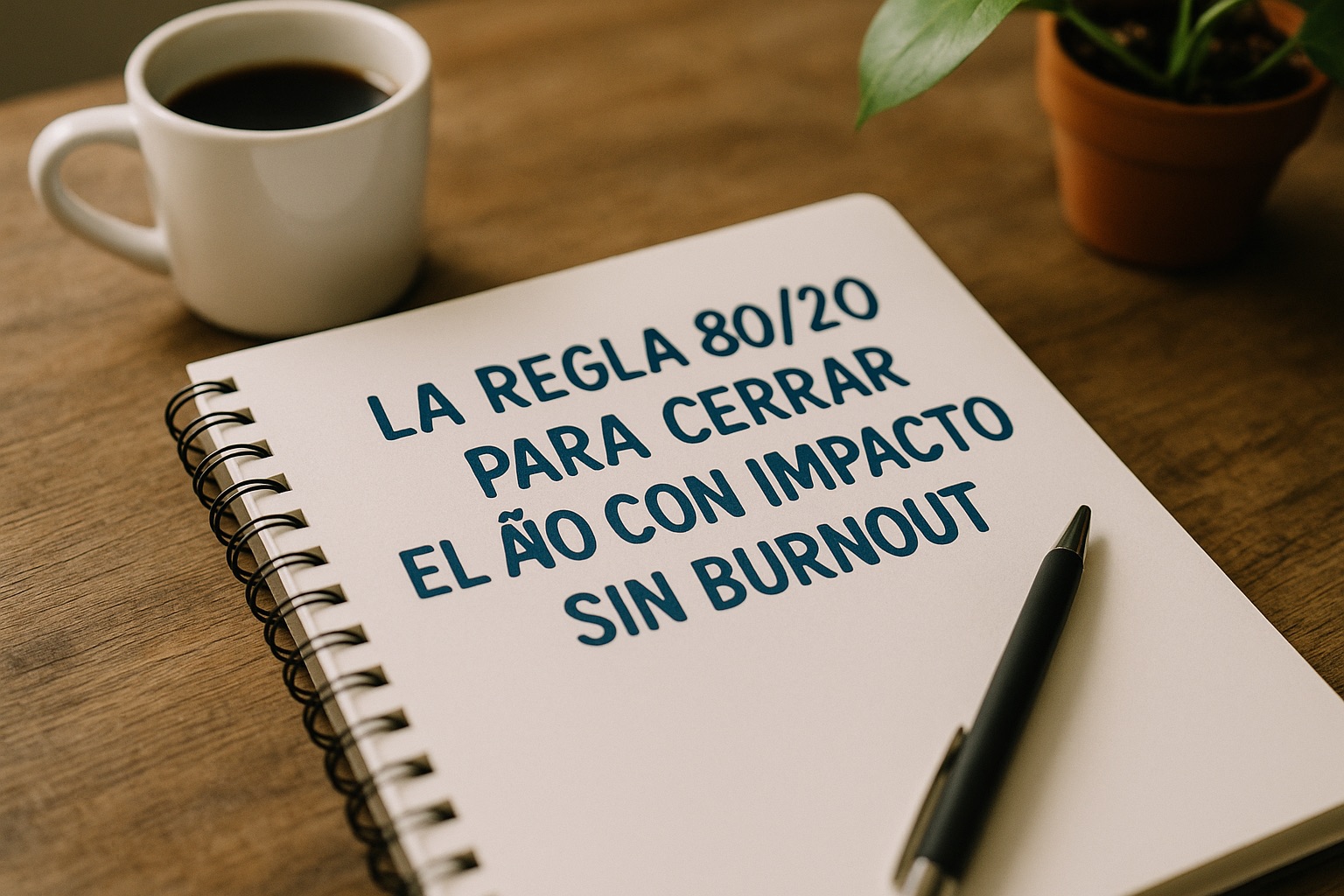 La regla 80/20 para cerrar el año con impacto sin burnout