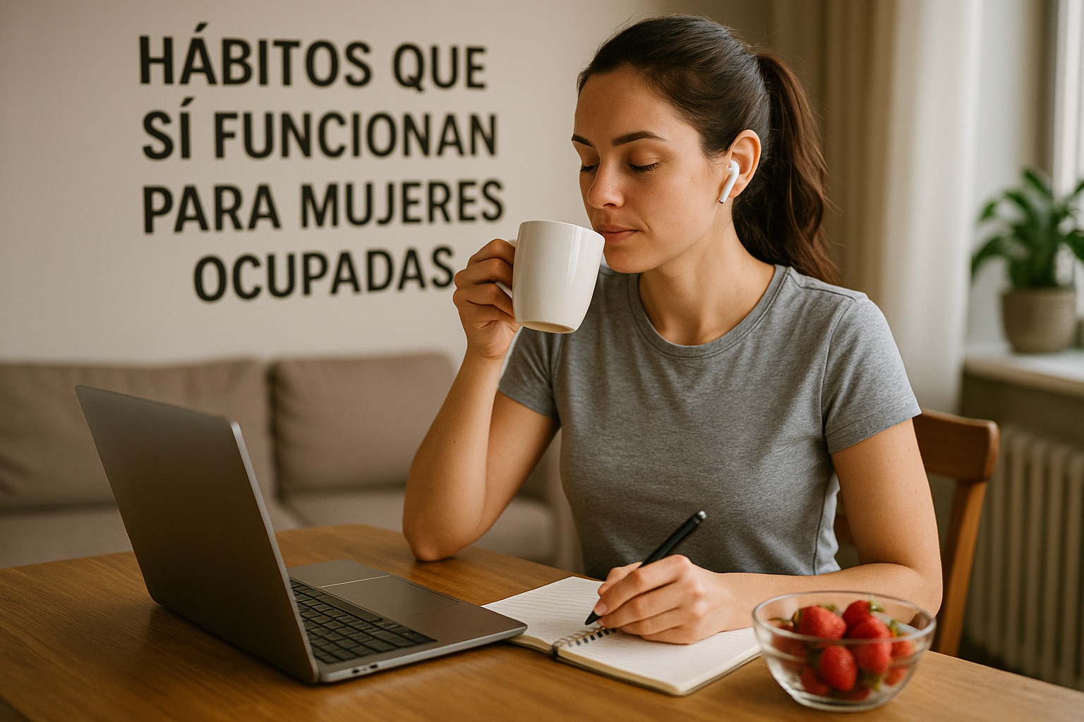 Productividad consciente: hábitos que sí funcionan para mujeres ocupadas