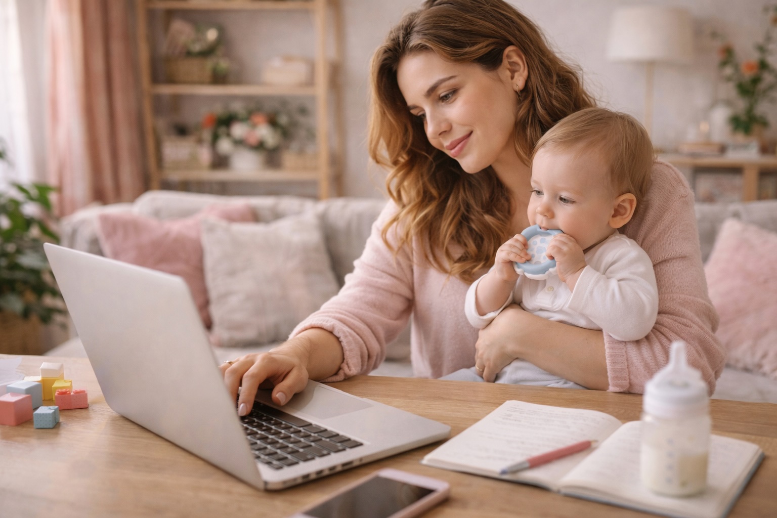 Negocios desde casa para mamás millennials: 7 ideas rentables para generar ingresos sin descuidar a tus hijos