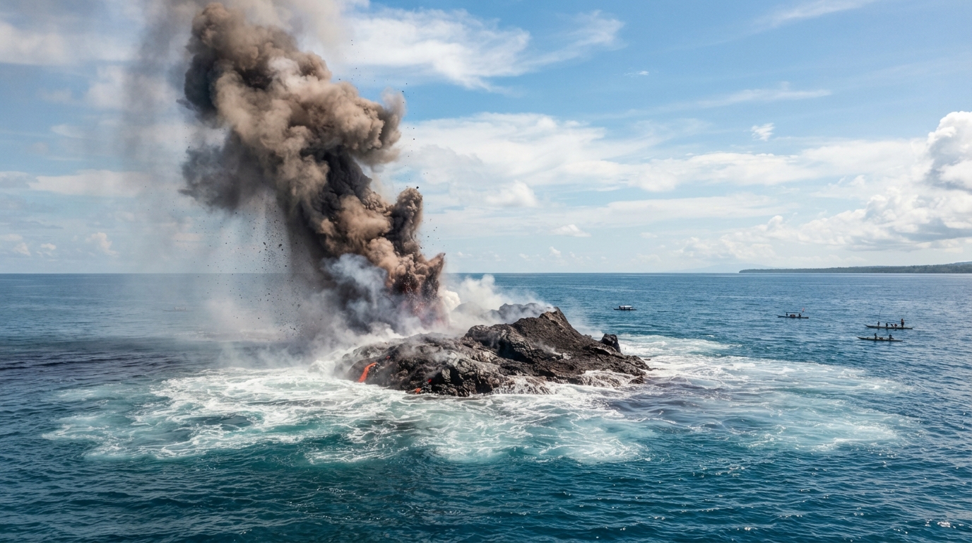 Volcán submarino en el mar de Bismarck: ¿está naciendo una nueva isla en el Pacífico?
