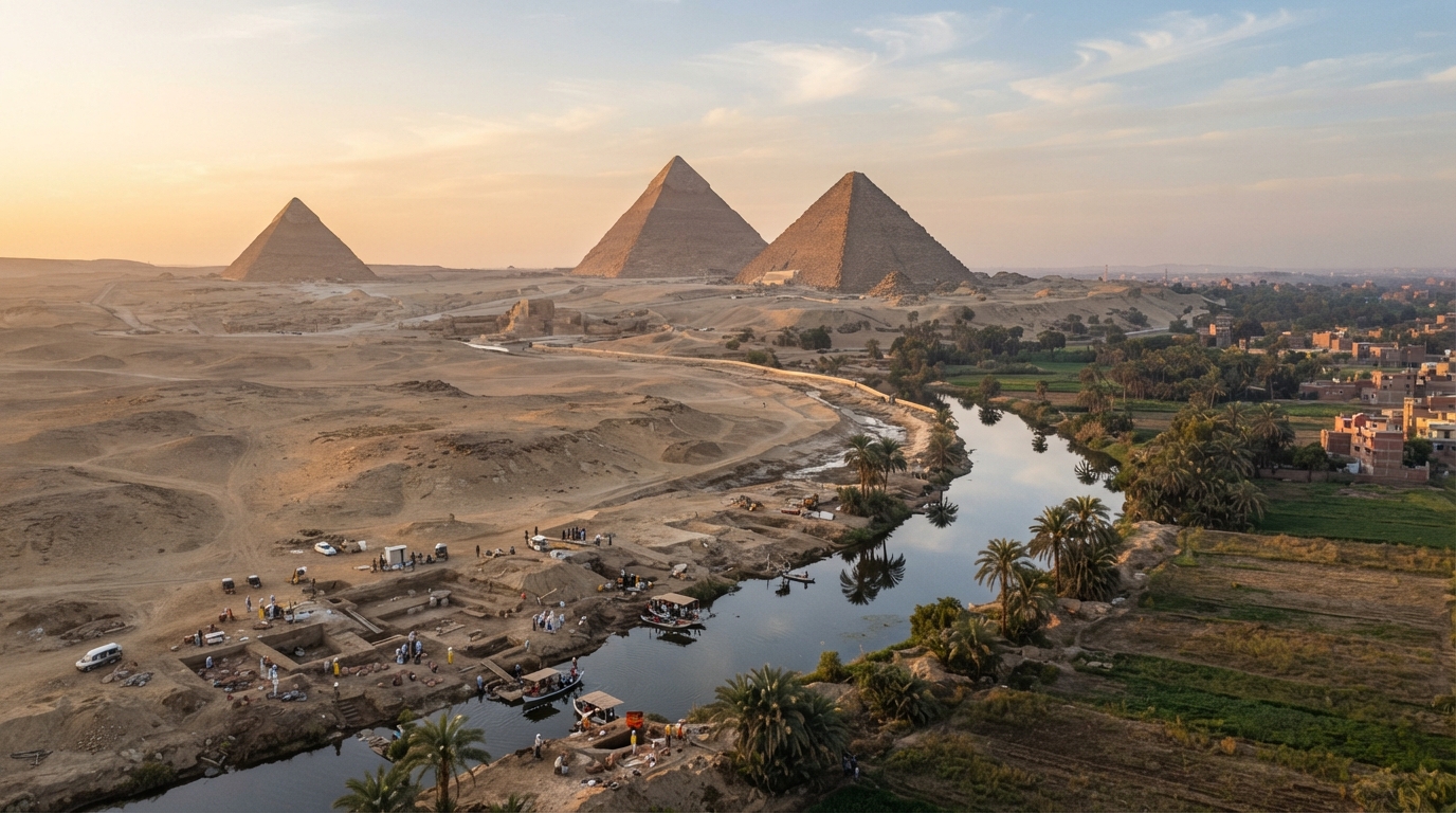 El brazo perdido del Nilo y las pirámides de Egipto: qué revela el estudio de Ahramat