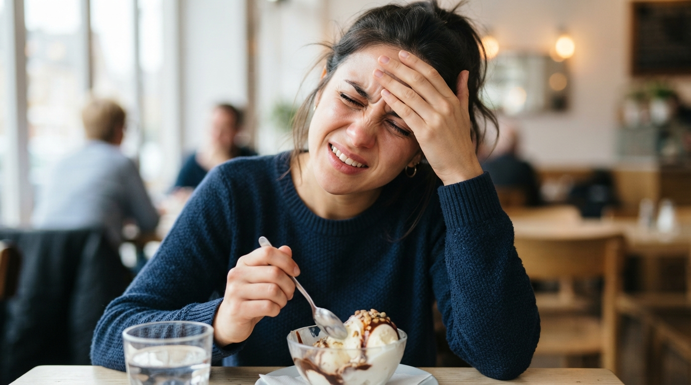 Por qué duele la frente al comer helado: causas, duración y cómo aliviarlo