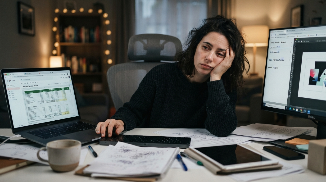Residuo de atención: por qué cambiar de tarea agota mentalmente