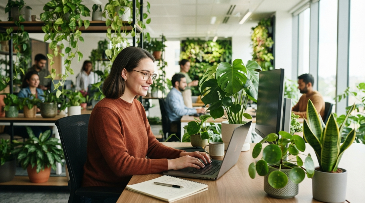 Plantas en la oficina y productividad: lo que dice la investigación