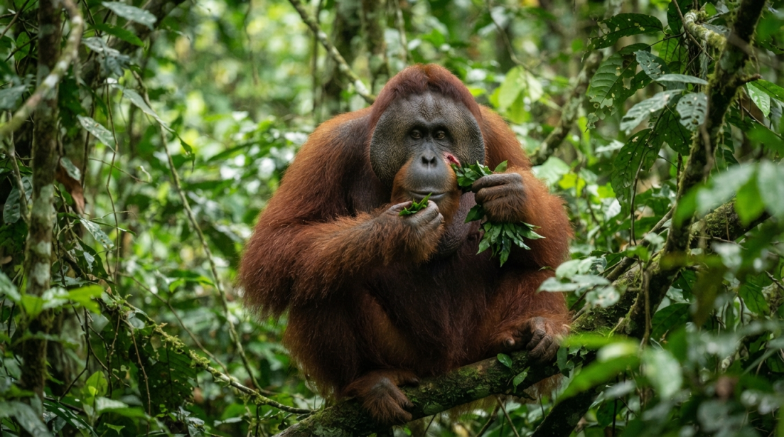 Orangután de Sumatra: el caso de la herida tratada con Fibraurea tinctoria