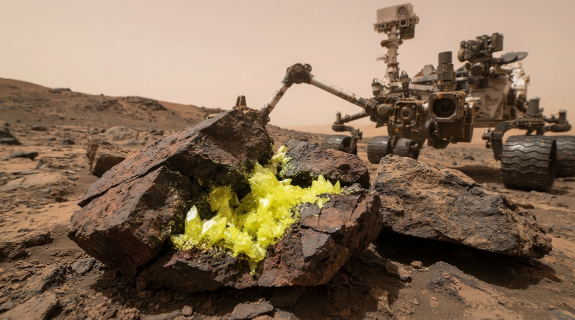 Azufre puro en Marte: qué encontró Curiosity y por qué es inusual